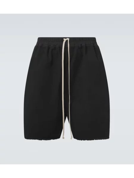 Platno kratke hlače Rick Owens crna