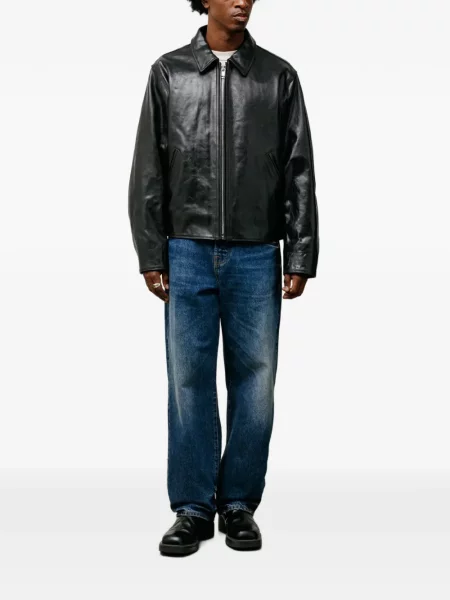 Geanta de piele Stüssy negru