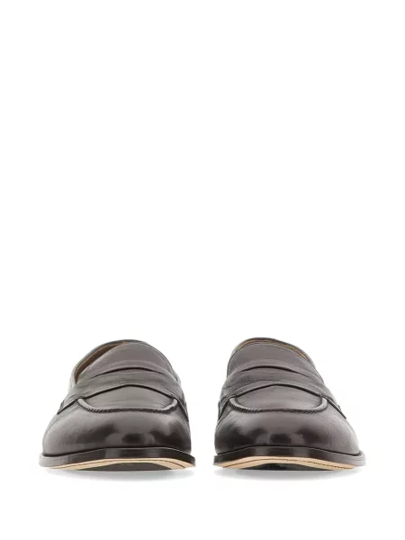 Pantofi loafer Alexander Hotto din piele maro