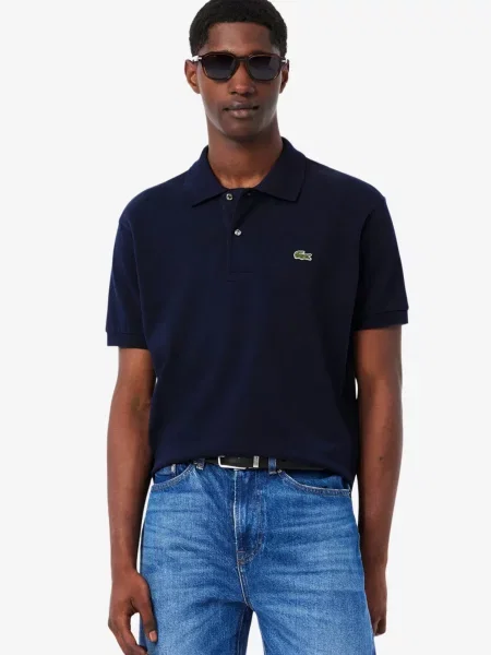 Поло Lacoste синє