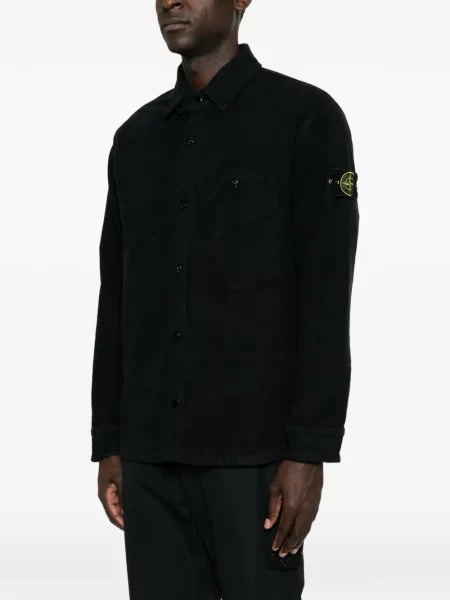 Πουκάμισο Stone Island πέτρες μαύρο