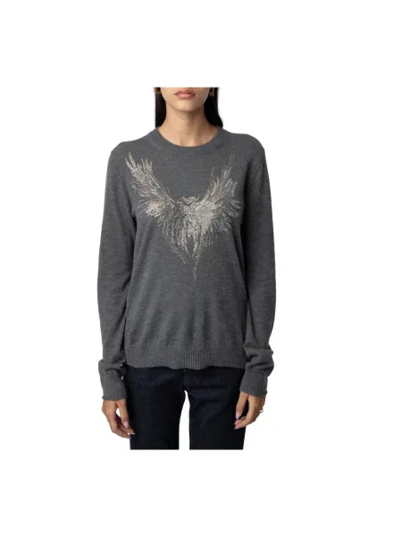 Sweter Zadig & Voltaire szary