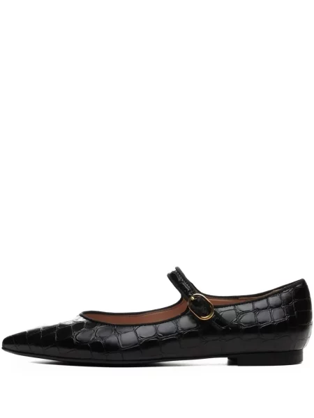 Czółenka Poche Paris bez obcasa czarna