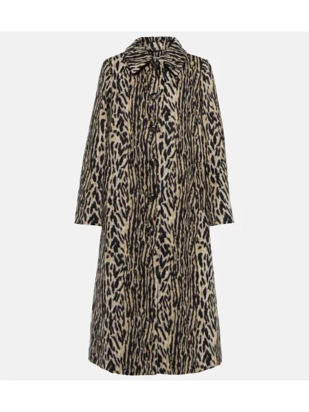 Sztuczne futro futro Rixo z nadrukiem w panterkę