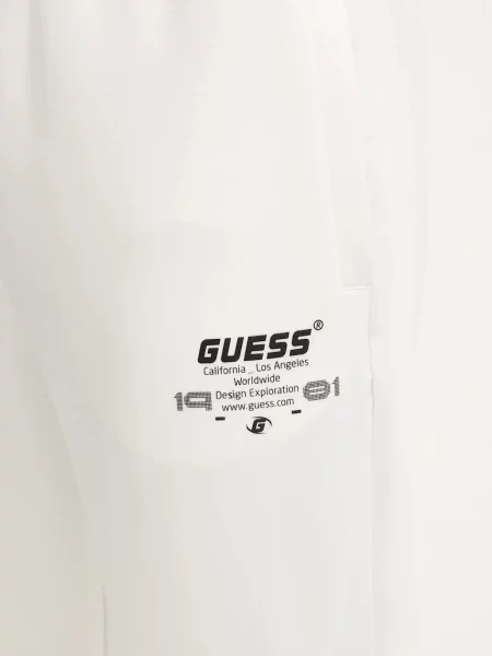 Спортивні штани Guess RYOTA з принтом білий