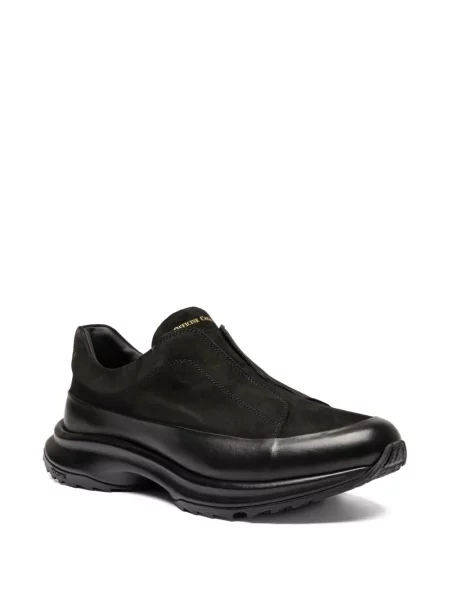 Chiloți Officine Creative din piele de căprioară slip-on negru