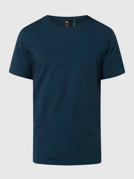 T-shirt o kroju regular fit z czystej bawełny G-star Raw granatowa
