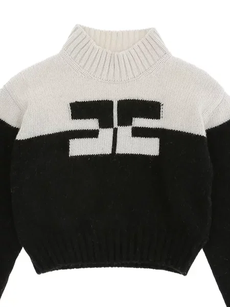 Sweter dziecięcy Elisabetta Franchi czarny