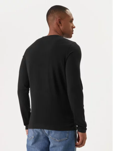 Tommy Hilfiger Marškinėliai ilgomis rankovėmis Stretch Tee juoda