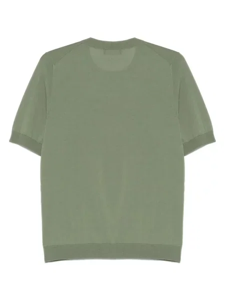 Tricou Ballantyne tricotate verde