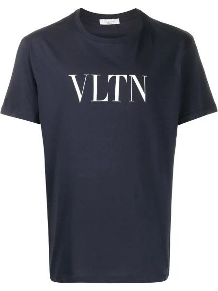 Tricou Valentino Garavani cu imagine albastru