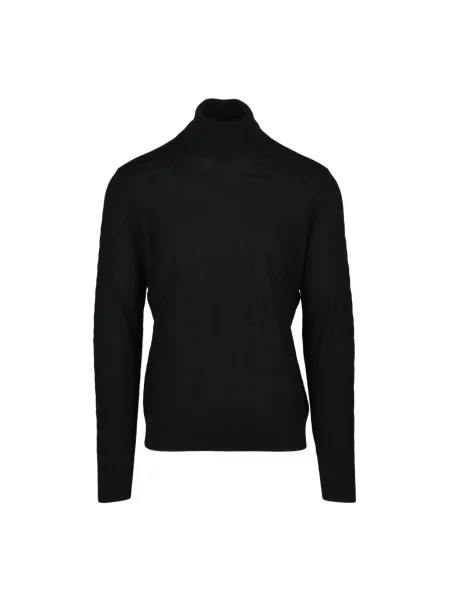 Lniany golf golf Emporio Armani czarny