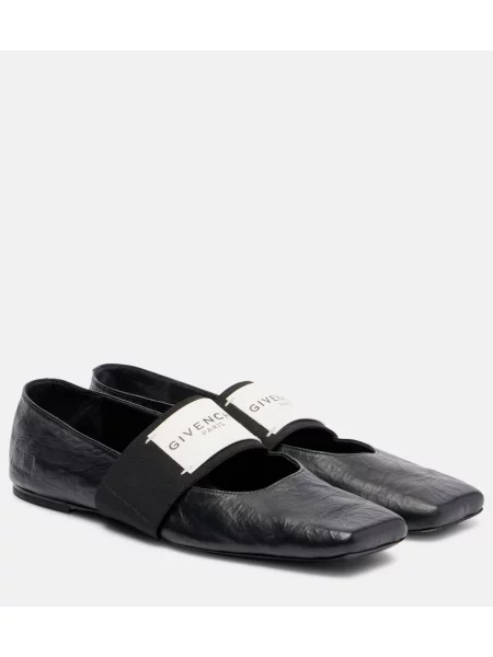 Balerini Givenchy din piele negru