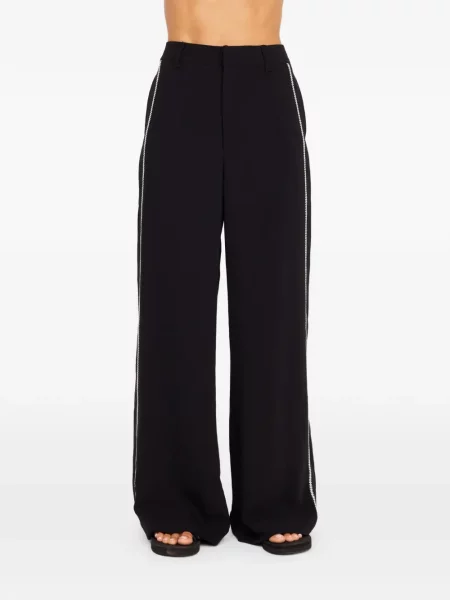 Pantaloni The Upside cu picior lat negru