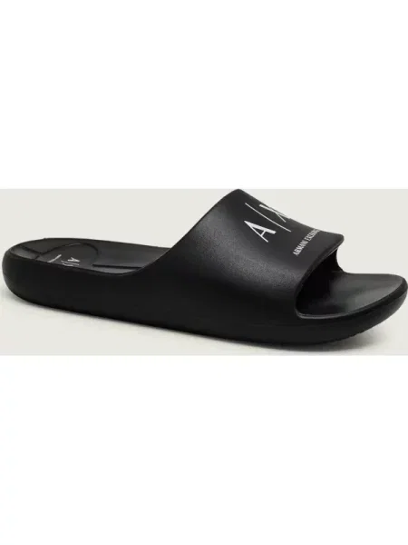 ARMANI EXCHANGE Saboți / alb negru