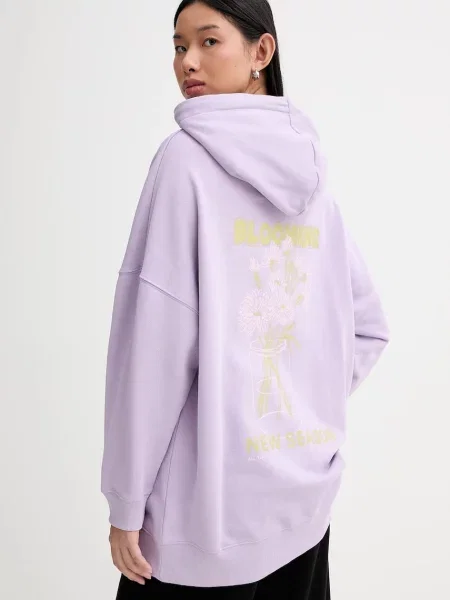 Marc O'Polo hanorac de cu glugă uni violet