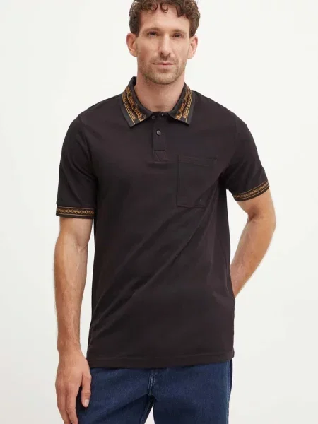 Versace Jeans Couture polo de negru