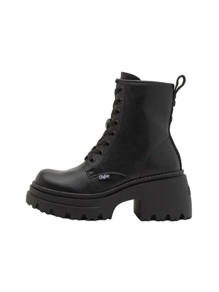 Pantofi Buffalo cu șireturi din dantelă negru