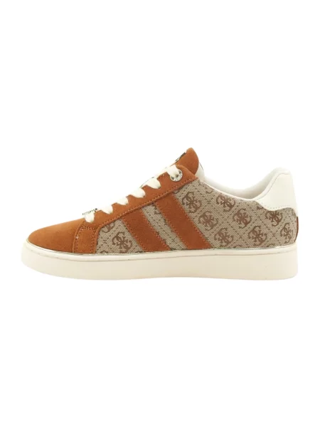 Sneakersy Guess skórzane brązowe