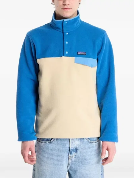 Pocnitură ușor pulover Patagonia din fleece albastru