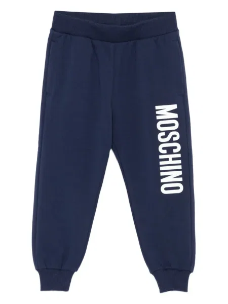 Spodnie dziecięce Moschino niebieskie