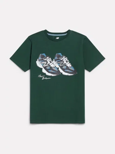 New Balance tričko detské zelená