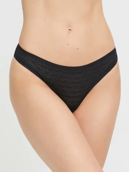 Emporio Armani Tanga negru