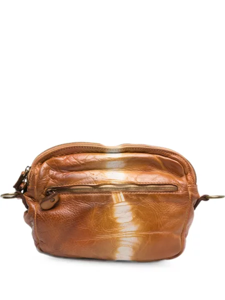 Geanta crossbody Sommet din piele cu legături maro