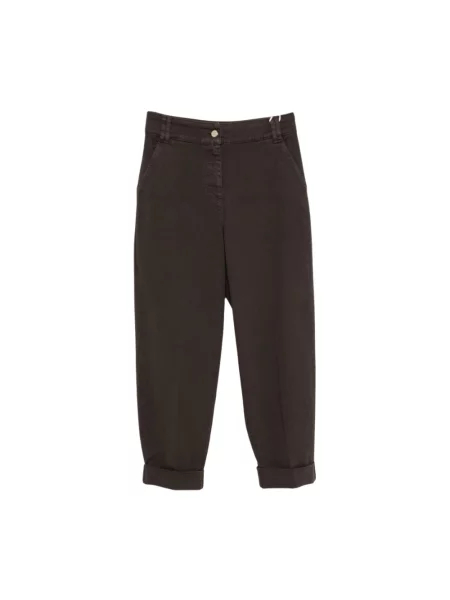 Jeansy straight leg Pennyblack brązowe