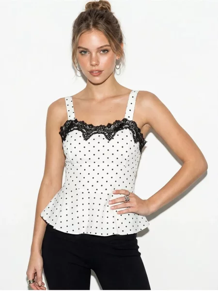 Bianco Lucci Halenka Blusen offwhite