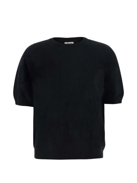 Scurt pulover Soft Goat din cașmir negru