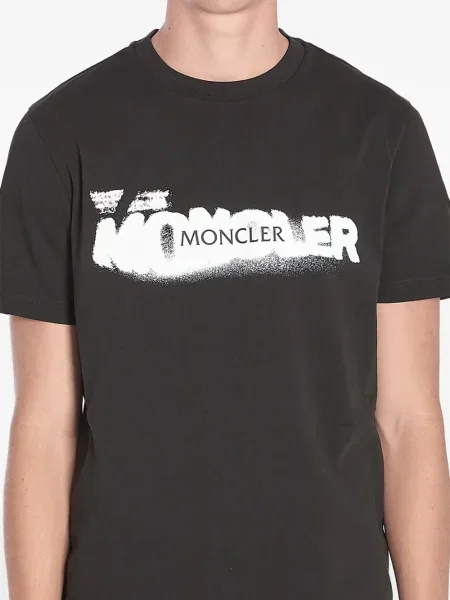 Tricou Moncler cu imagine negru