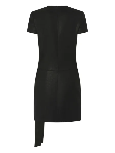 Rochie mini Pinko drapată scurtă de costum negru