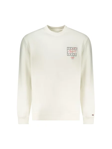 Bluza Tommy Hilfiger z długim rękawem z logo beżowa
