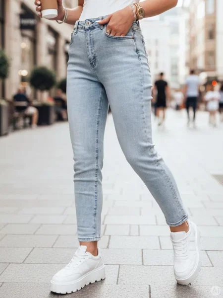 Spodnie jeansowe skinny FITARINKA Dstreet niebieskie