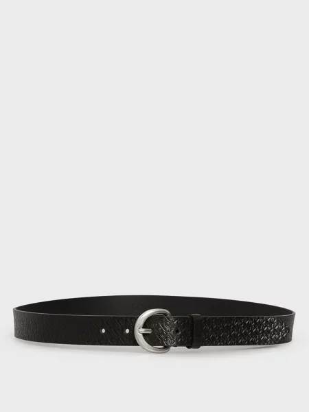 Кожаный классический ремень Calvin Klein Jeans черный