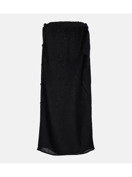 Satynowa maksi spódnica maxi Toteme czarna