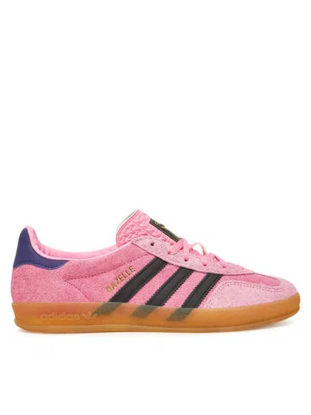 Tenisice od brušene kože adidas Originals Gazelle Indoor ružičasta