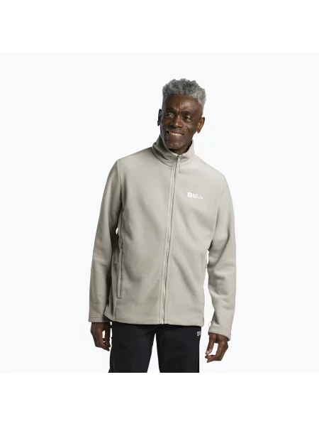 Hanorac polar pentru bărbați Jack Wolfskin Winterstein Fz pale sand