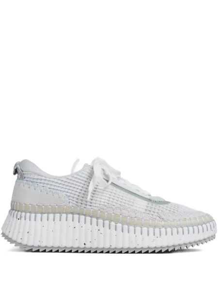 Sneakerși Chloé Nama plasă gri