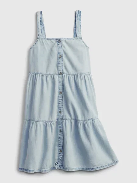 Gyerek denim ruha Gap fehér