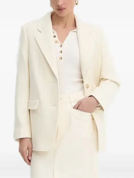 Sacou Boss de lână cu model herringbone