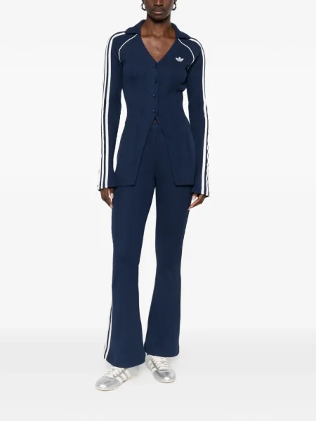 Pantaloni Adidas din piele de căprioară verde