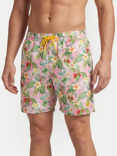 Guess Pantaloni scurți pentru înot roz