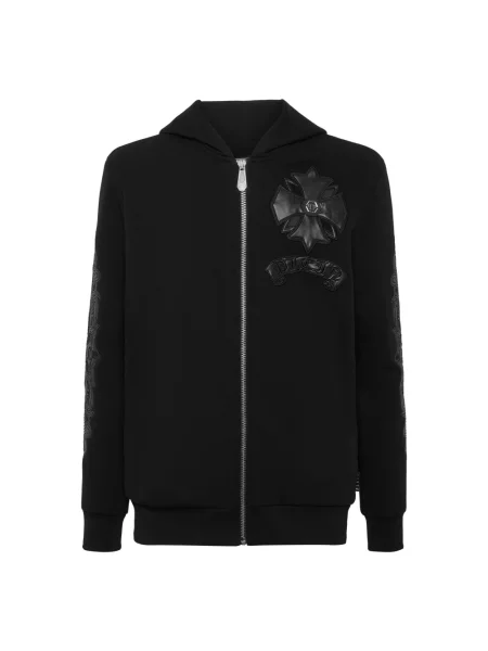 Bluza z kapturem Philipp Plein z kapturem czarna