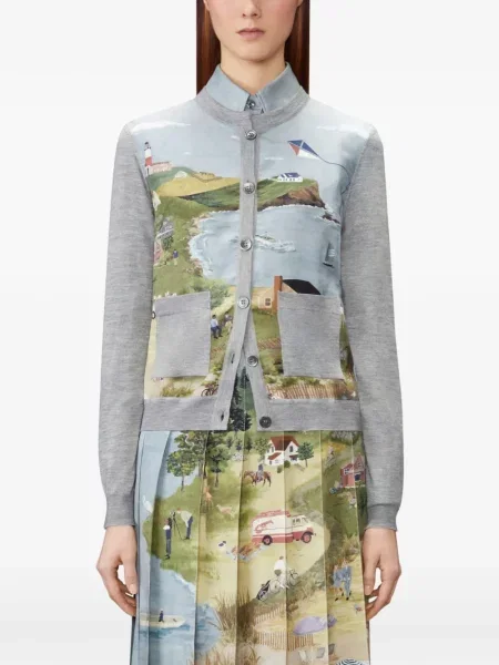 Cardigan Thom Browne gri