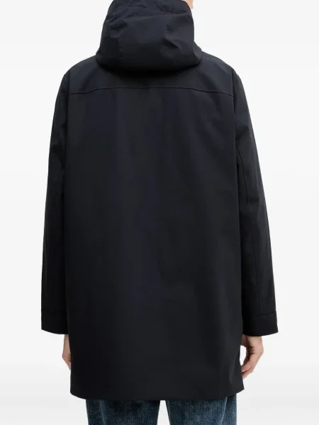 Palton Armani Exchange cu glugă negru