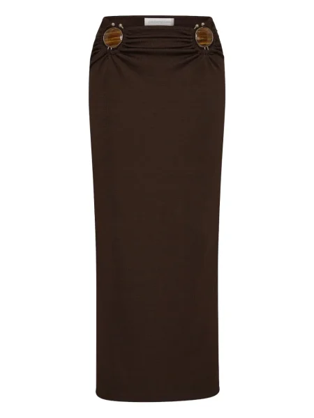 Fusta maxi Christopher Esber cu strasuri maro