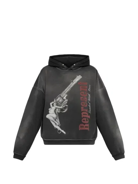 Hanorac cu glugă Represent gri