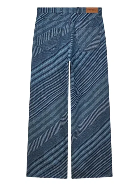 Pantaloni Kenzo cu dungi albastru